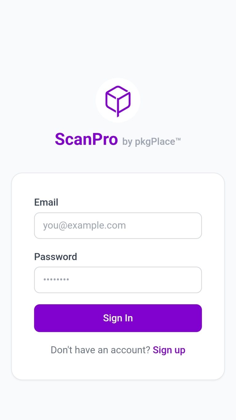 ScanPro login